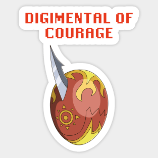 Digimental of Courage Sticker